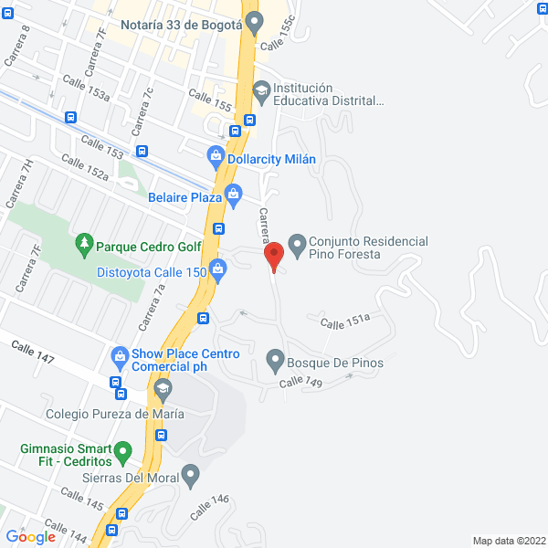 Map of Grupo Terra Santa S.A.S.