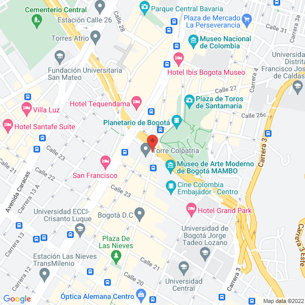 Map of Asesores Jurídicos Asecomnet