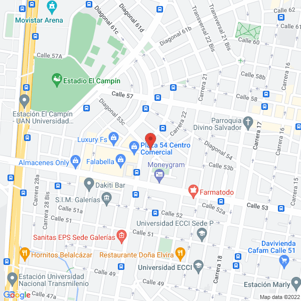Map of Ferrelectricos Galerias