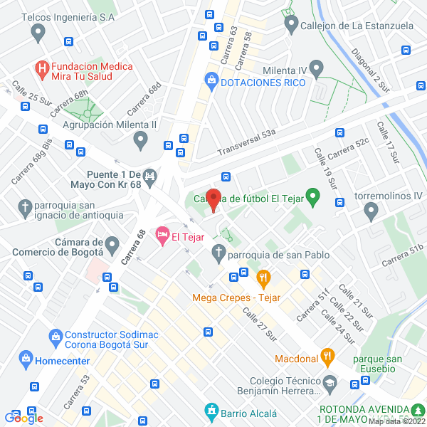 Map of Depósito De Materiales Berlivia