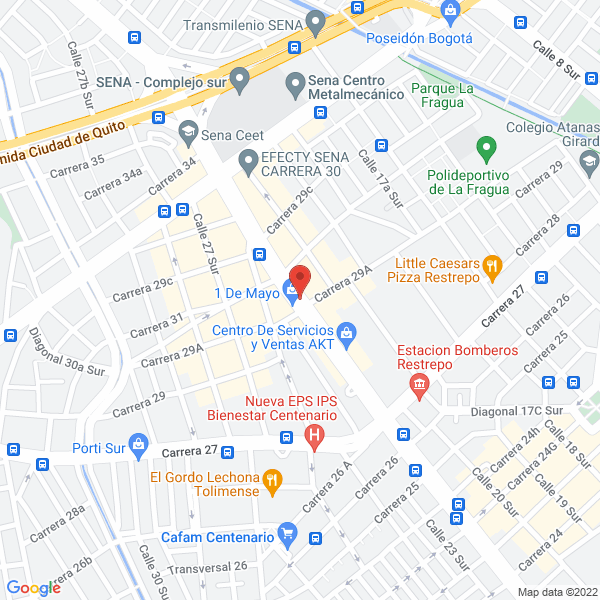 Map of Psicólogo Homer Jose Payares Galvis