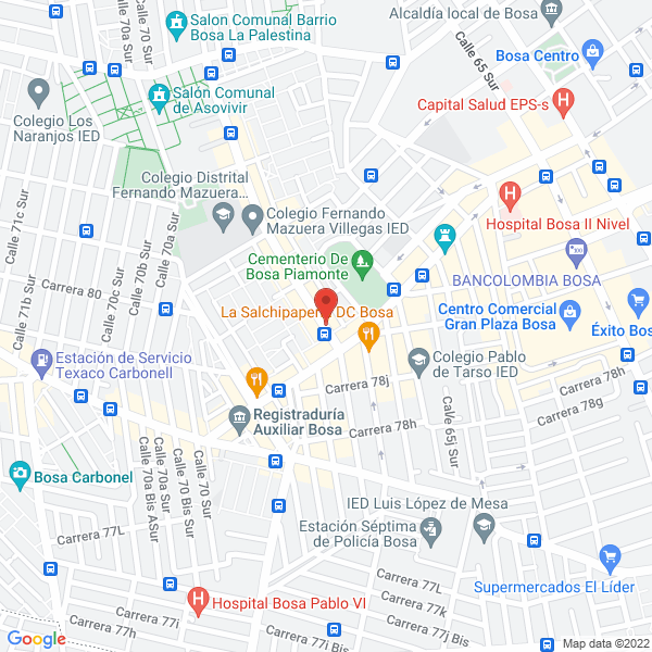 Map of Quesería Y Salsamentaria El Vergel 1