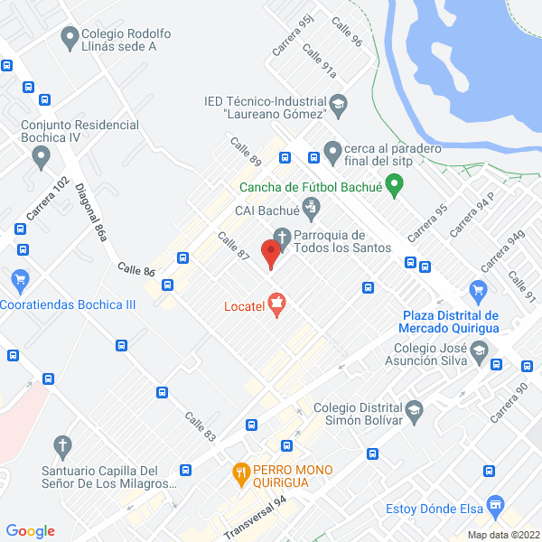 Map of Jardín Infantil Paulo Freire
