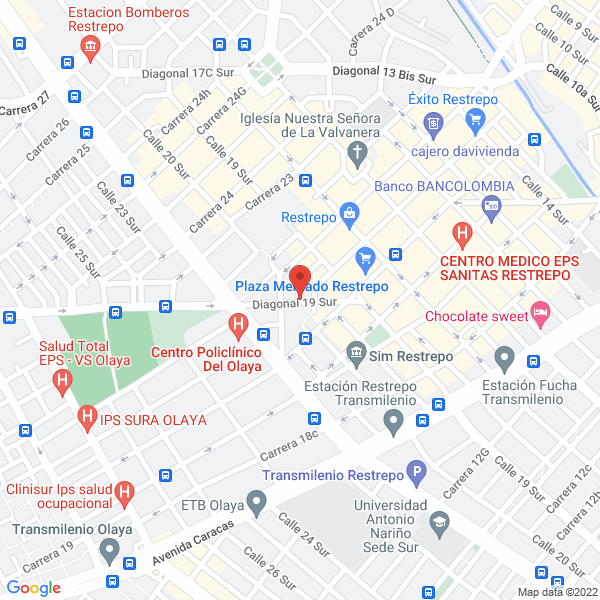 Map of Central De Quesos Del Restrepo
