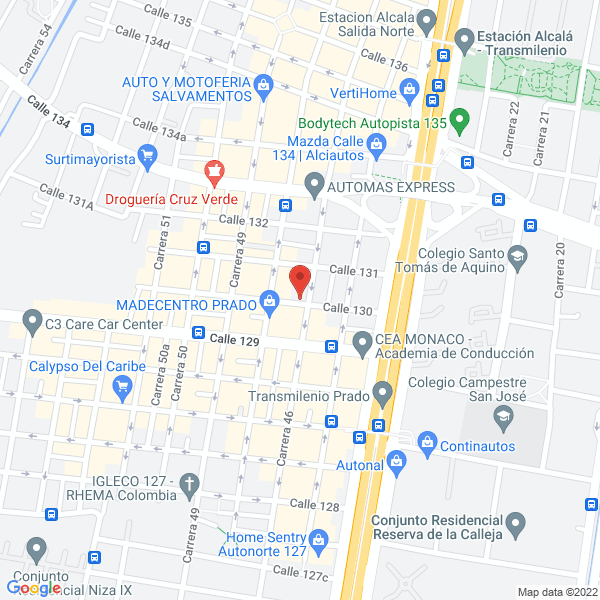 Map of Cauchos Acme