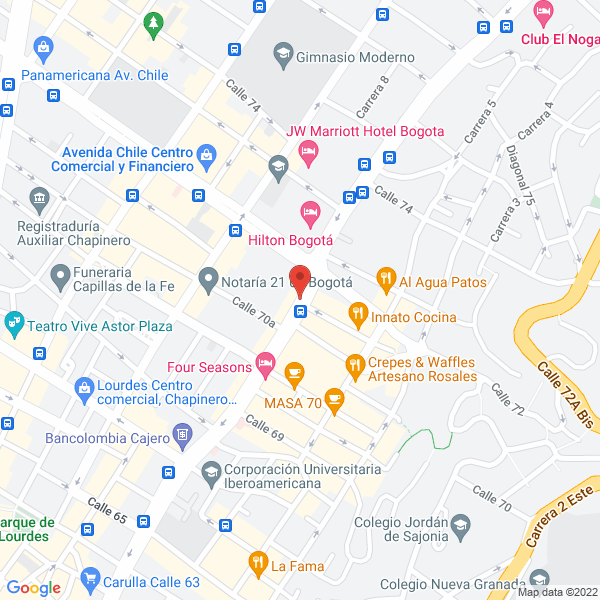 Map of Amicorp Colombia S.A.S.