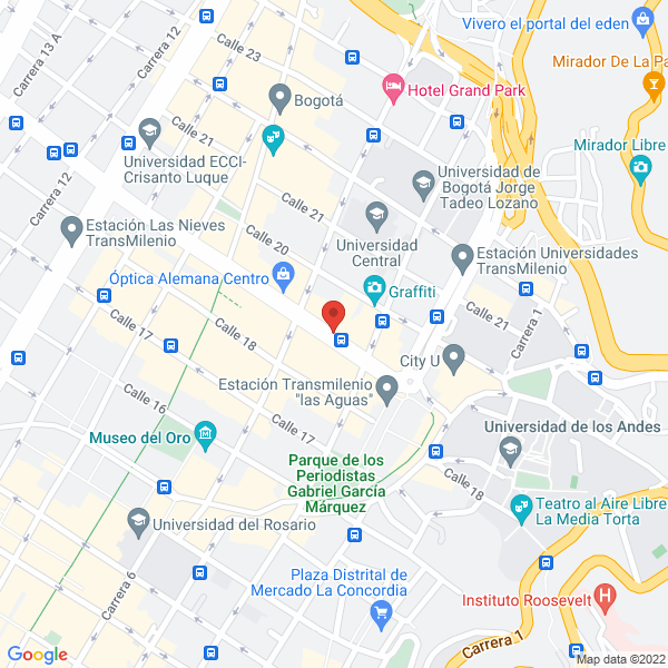 Map of Castro Rojas & Asociados Consultores Y Asesores Empresariales Ltda.