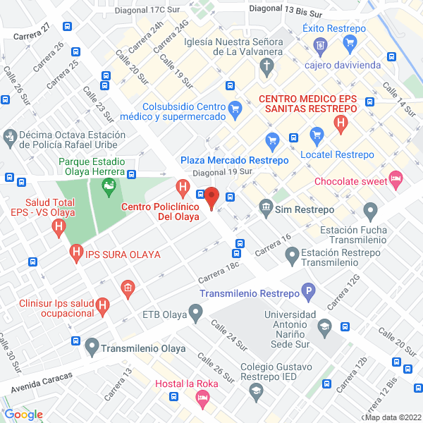 Map of Casa Comercial Restrepo