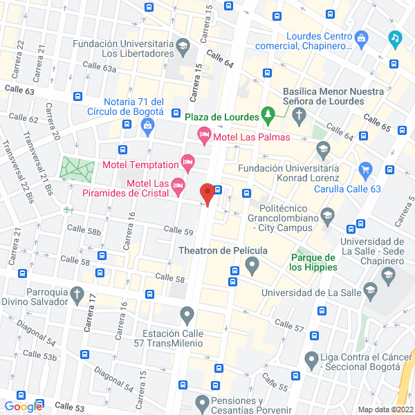 Map of Casa Comercial Moscú