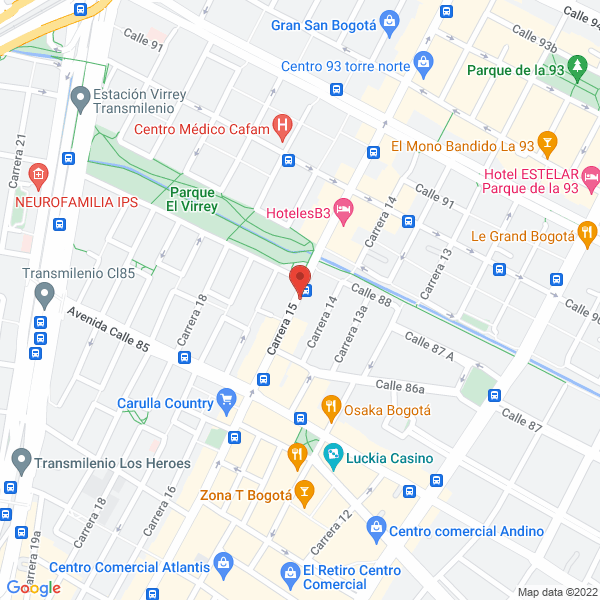 Map of Casa Comercial Charrara