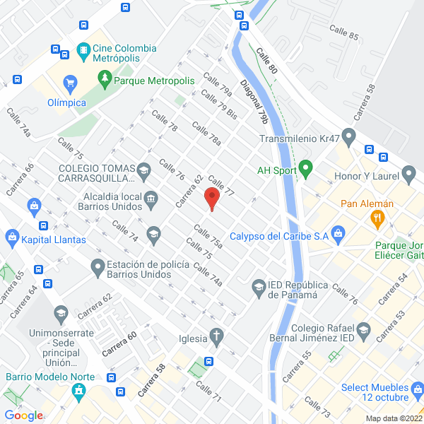 Map of Carpintería Monte Carmelo