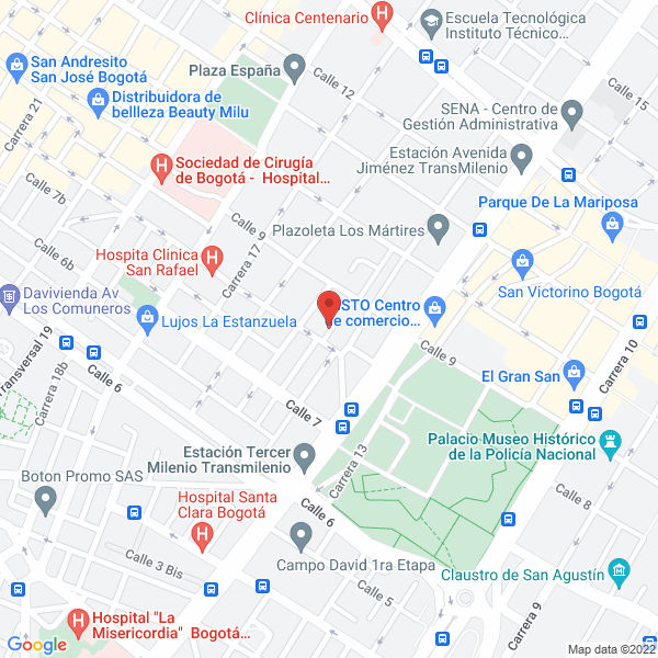 Map of Interdirecciones S.A.S.