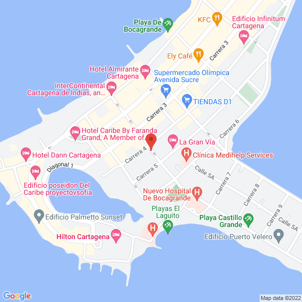 Map of Corporación Ballet Real De Cartagena