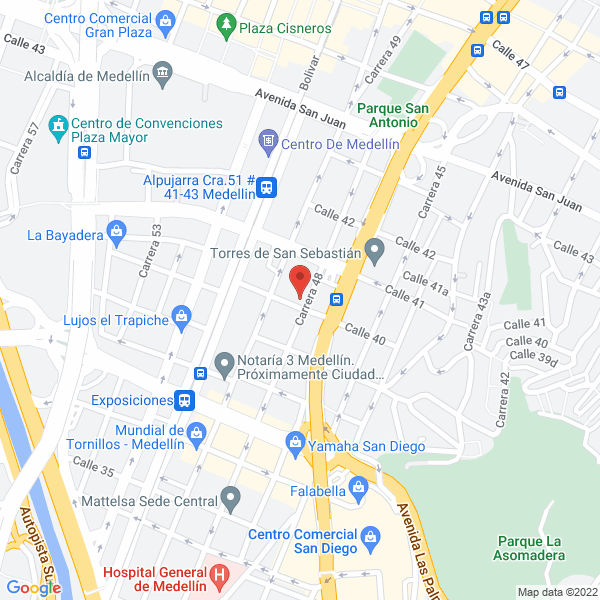 Map of Jotadhen S.A.S.