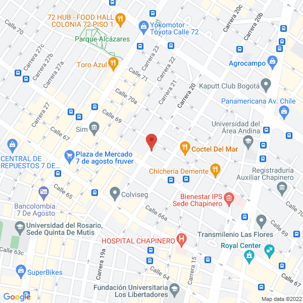 Map of Servicentro Colombia