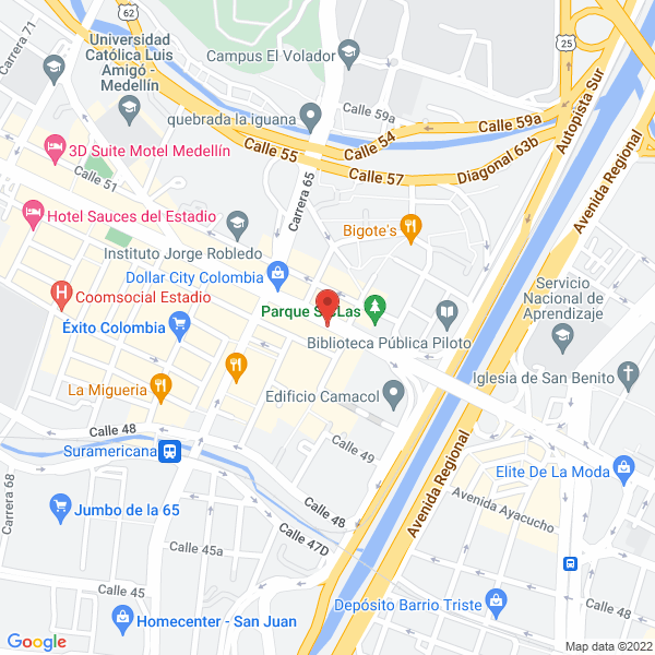 Map of Las Mascotas De Juan Sas