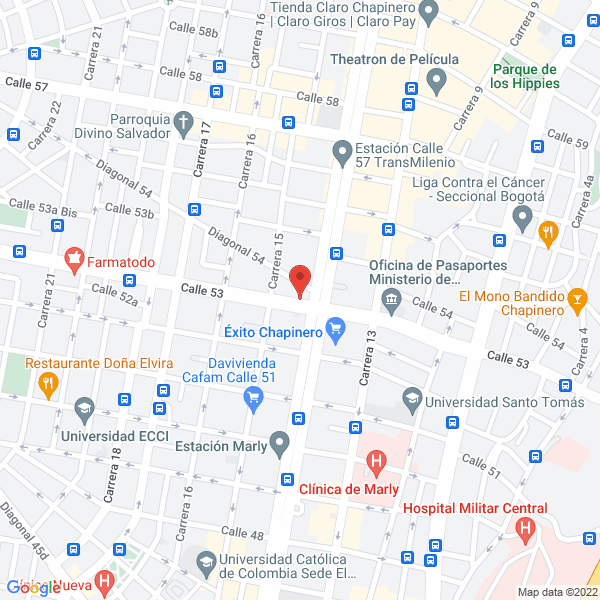 Map of Ocoa Cocina Música Y Bar S.A.S.