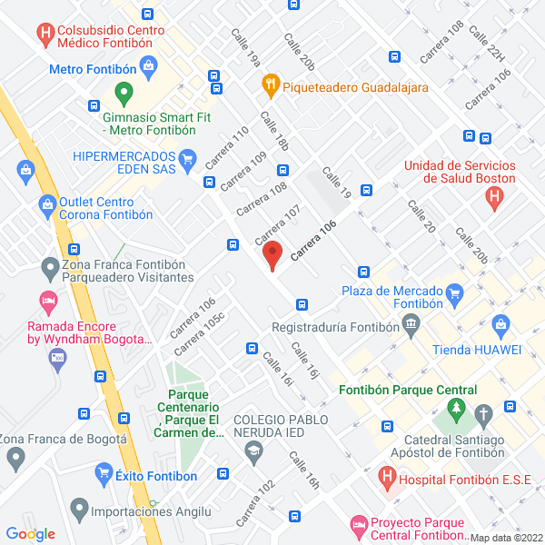Map of Inversiones Osorio Roa S.A.S.