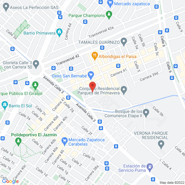 Map of Travel Options S.A.S.