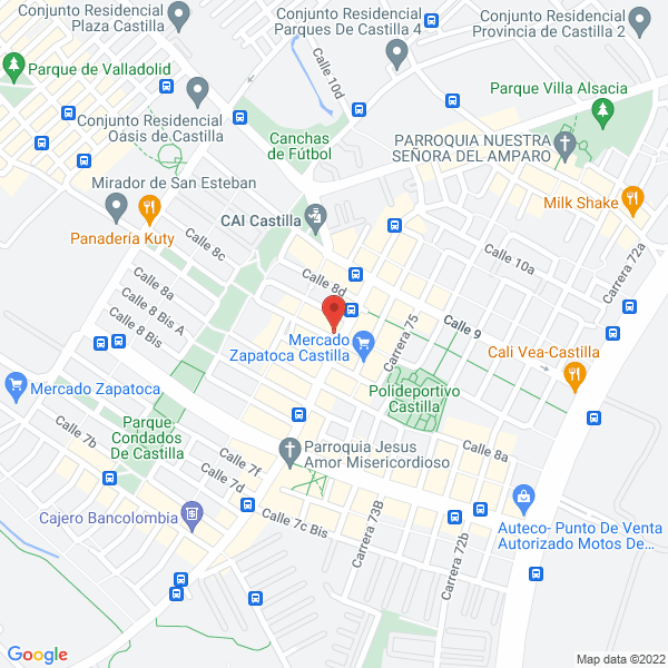 Map of Avícola El Paraiso Hj S.A.S.
