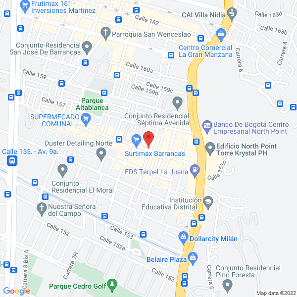 Map of Electro Vías S.A.S.