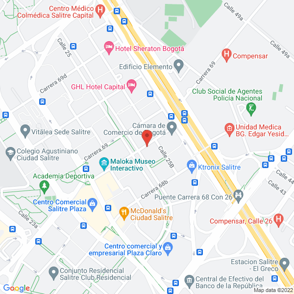 Map of Redrock S.A.S.
