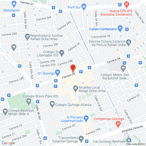 Map of Odontoclinics Quiroga S.A.S.