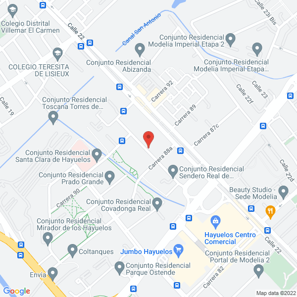 Map of Asesorías E Implementaciones En Sistemas S.A.S.