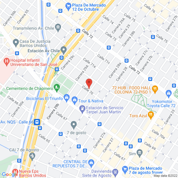 Map of Gcm Transportes S.A.S.