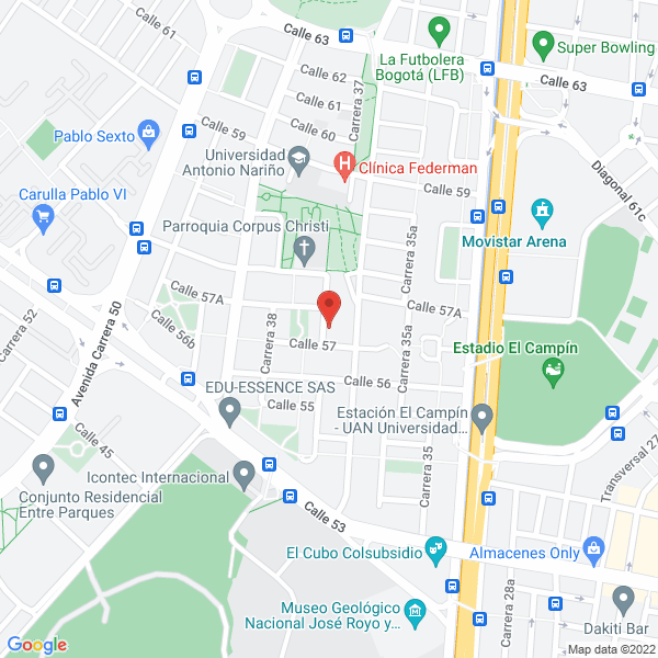 Map of Juguemos Aprendiendo Ltda.