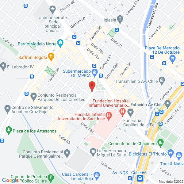 Map of Salsamentaria Y Lacteos El Jordán S.A.S.