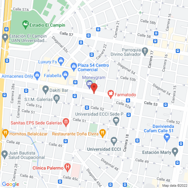 Map of Jca Odontólogos Asociados S.A.S.