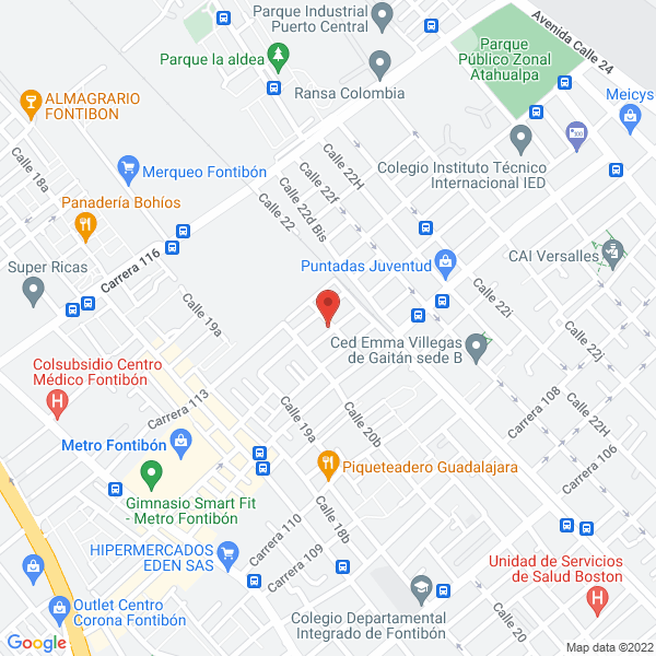 Map of Turbogotá S.A.S.