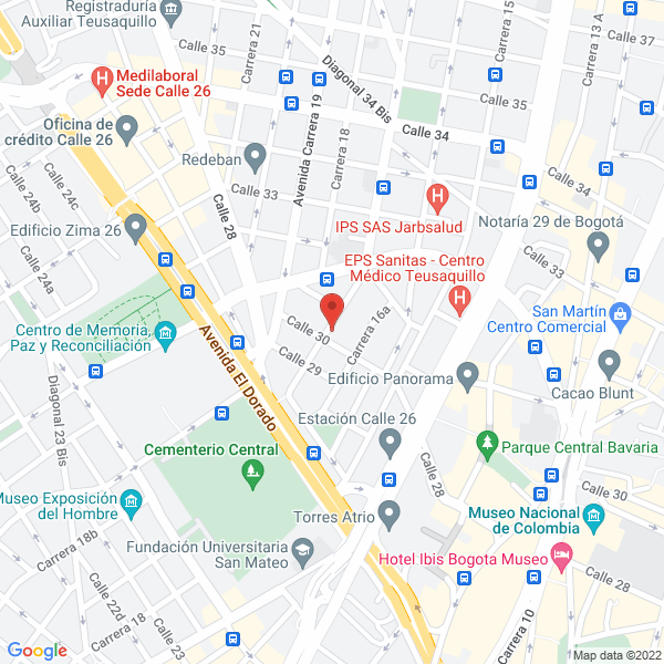 Map of Art Buro Of Latinamerican Certifications S.A.S.
