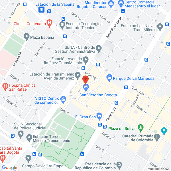 Map of N&J Trading S.A.S.