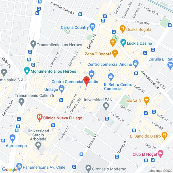 Map of Bubble Fruits S.A.S