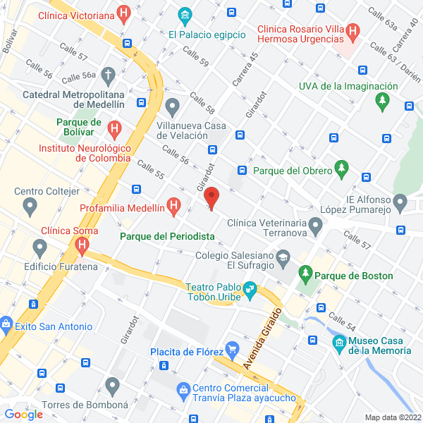 Map of Casos Inmobiliarios Y Construcciones S.A.S.
