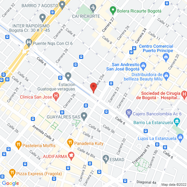 Map of Reconstructora De Motores Jaime Angel S.A.S.
