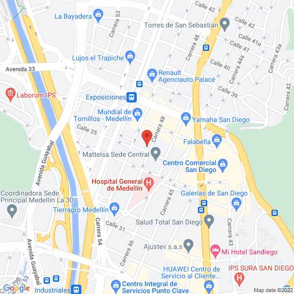 Map of Partes Y Complementos Para Flexibles S.A.S.