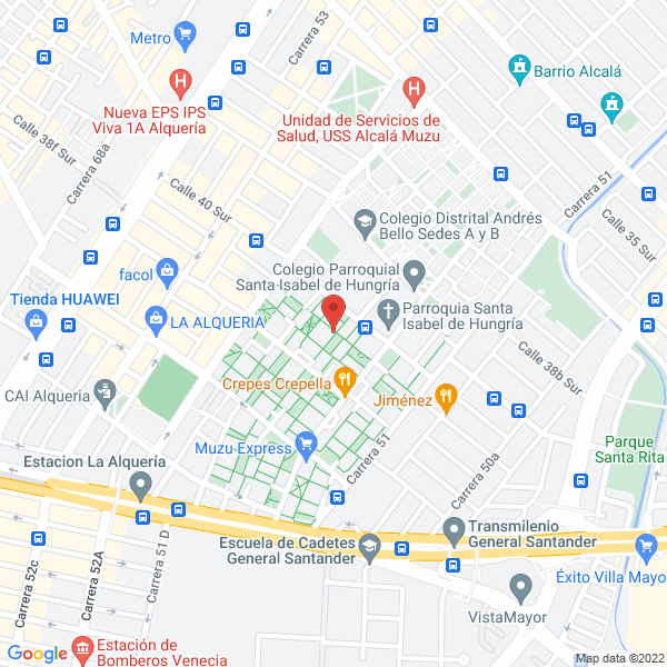 Map of Grupo Editorial Punto Arcos S.A.S.