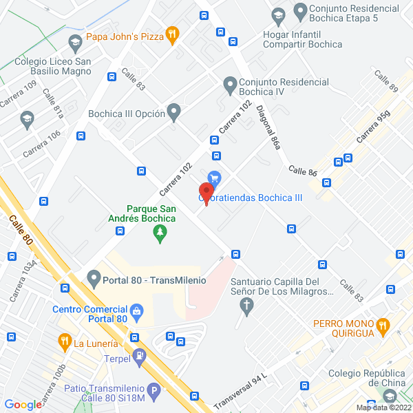 Map of Visión Y Sistemas S.A.S