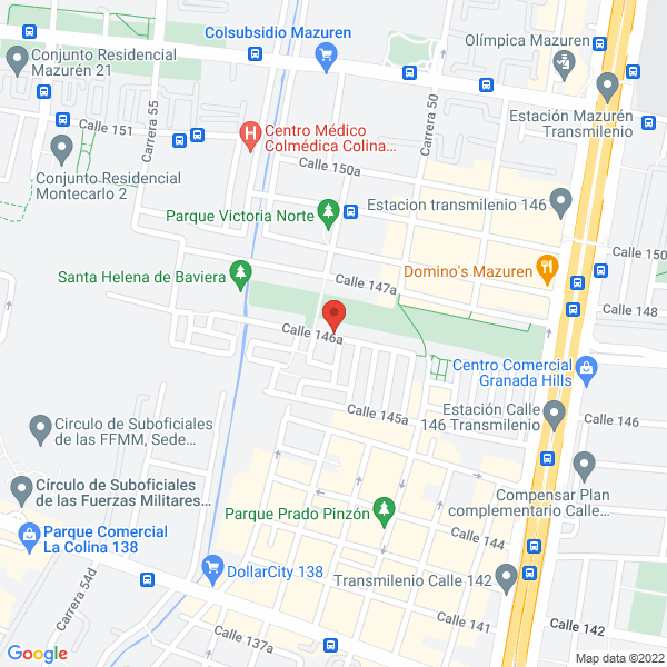 Map of Jardín Infantil Creadores Aprende Divirtiendote S.A.S.