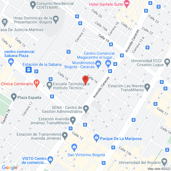 Map of Pintumotos La 15 S.A.S.