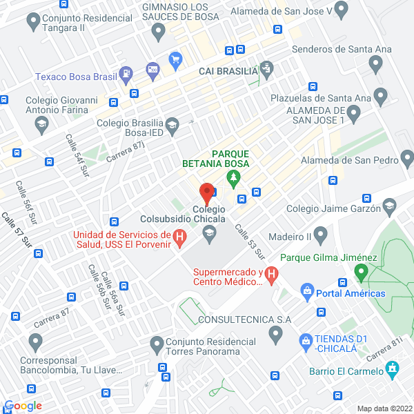 Map of Centro De Servicios Metálicos R D C Ltda.