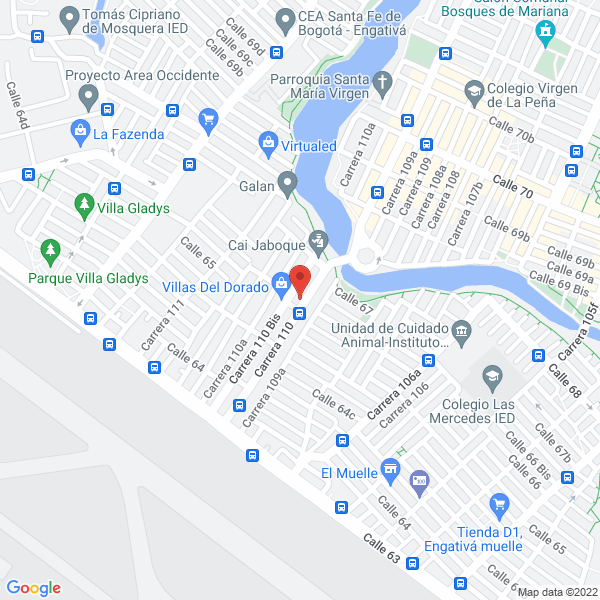 Map of Centro Médico Veterinario Dr. Pets Colombia S.A.S.
