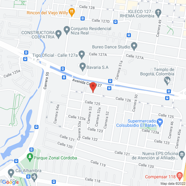 Map of Tubici Bike Shop S.A.S.