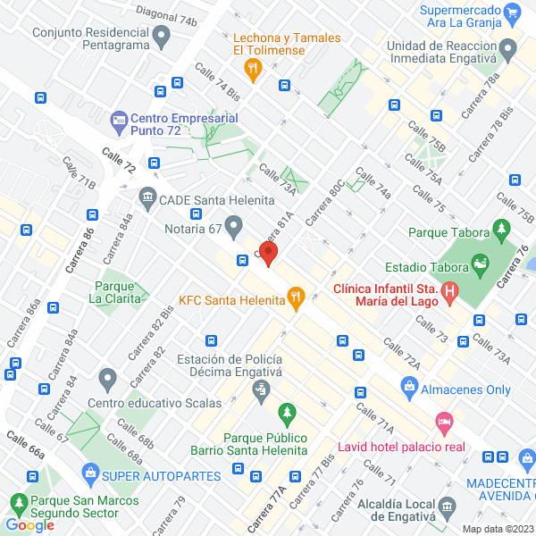 Map of El Pincel De Oro S.A.S
