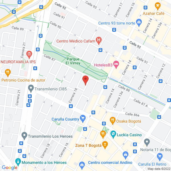 Map of T Pizarro E.U.