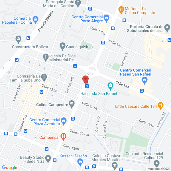 Map of Metropolitan Restaurantes S.A.S.