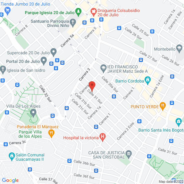 Map of Ferretería Industrial Lg S.A.S.